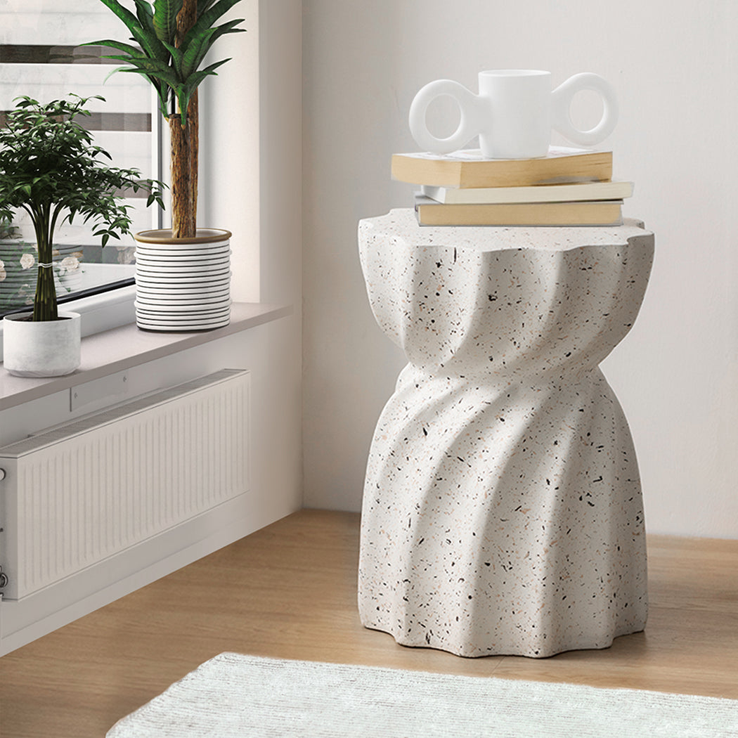 Levede Side Table End Terrazzo Hourglass-1864183282778902534