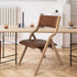 Levede 6x Dining Chairs Foldable PU Tan-2018816918802272262