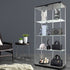 164cm Glass Display Cabinet 2 Doors-2006732805702291463