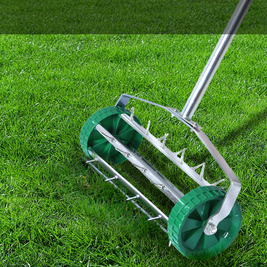 Lawn Aerator Roller Scarifier Rolling-1864184262408933382