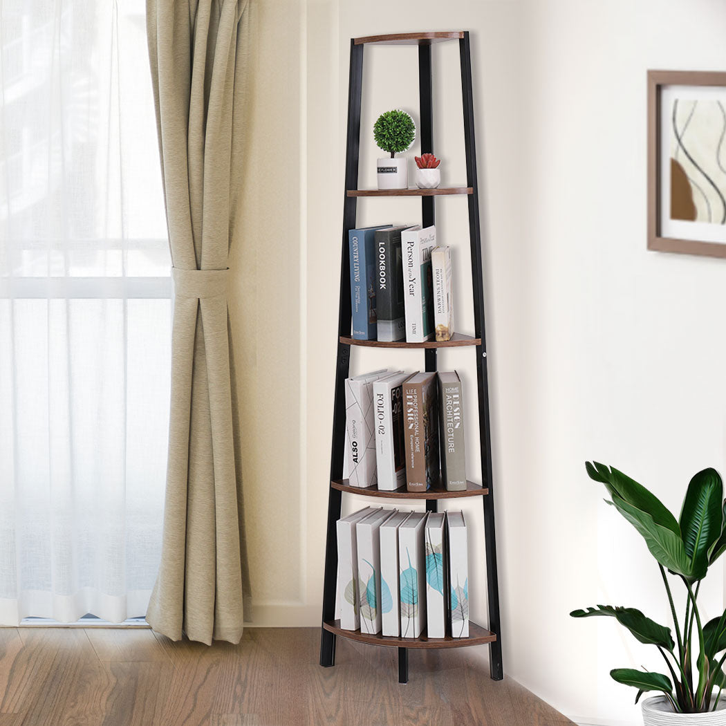 Levede 5 Tier Corner Shelf Industrial-1864183221558841350