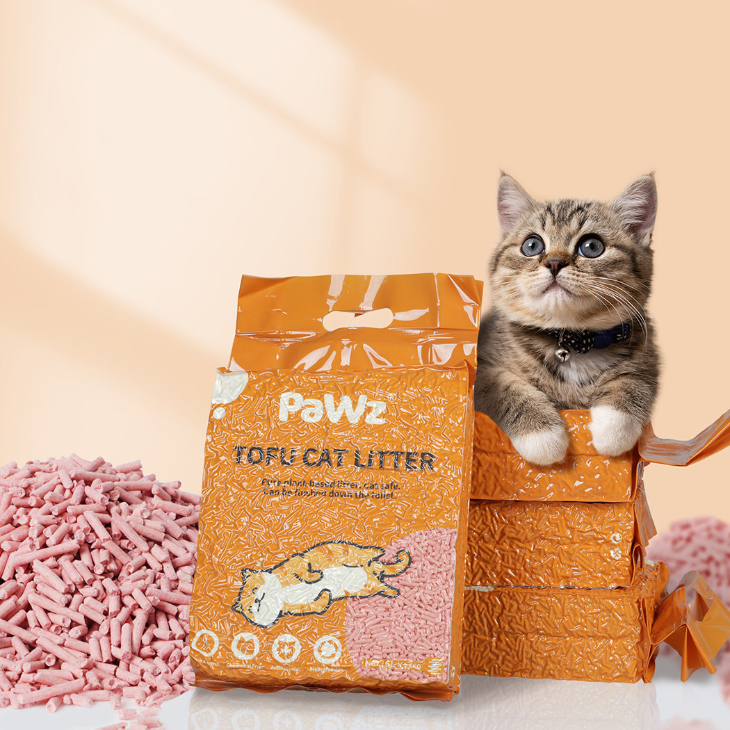 PaWz 2.5kg Tofu Cat Litter Clumping Watermelon x2-1942353631898636295