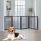 Wooden Pet Gate Dog Fence Retractable Grey 600x 3MM-2029387225392877574