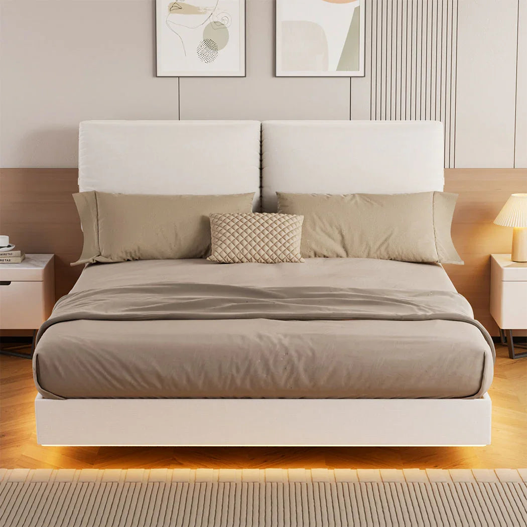 Levede Queen Floating Bed Frame-2029387198083764230