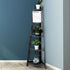 Levede 5 Tier Corner Shelf Wooden Storage Black-2006733234070753286