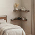 Levede Floating Shelf DIY Corner Wall Shelf 2Pcs Storage Display Rack Bedroom-2050059024665284614
