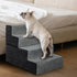 Pawz 4 Steps Pet Stairs Dog Ramp High Density Foam Grey-1973193605396959238