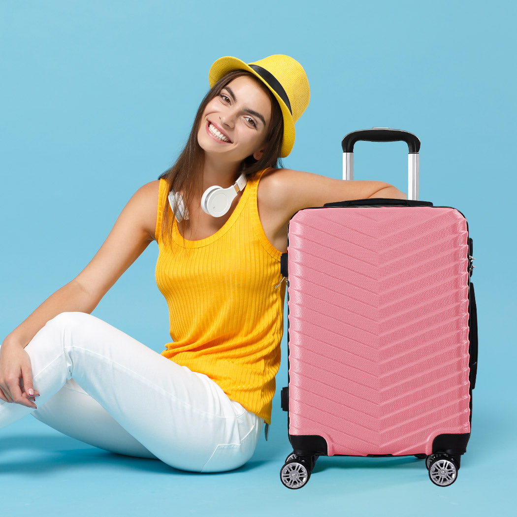 Slimbridge 20" Carry On Travel Luggage Rose 20 inch-1864184360228491270