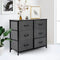 Levede Storage Cabinet Tower Chest Dark Grey-2006733261635719174