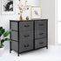Levede Storage Cabinet Tower Chest Dark Grey-2006733261635719174