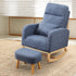 Levede Rocking Chair Ottoman Footrest With Side Pocket-2006732687477444615