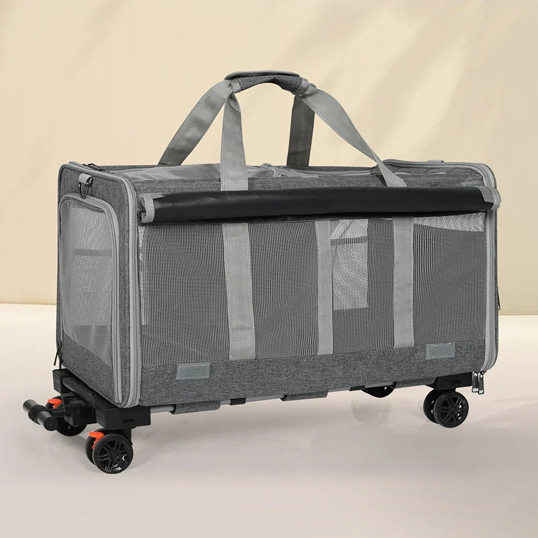 Pawz Pet Carrier 4 Wheel Portable Rolling Foldable-2018816797083570182