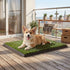Pawz Dog Potty Tray with Grass Mat Washable Puppy Portable Training Toilet-2050059018050867206