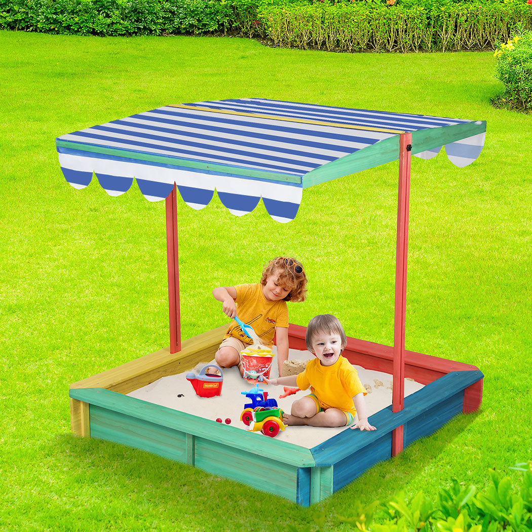 Bopeep Kids Wooden Sandbox 120X120CM