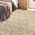 Marlow Floor Rug Soft Embossed Carpet Non Slip Plush Shaggy Rugs Leaf Pattern-2018816822400389126