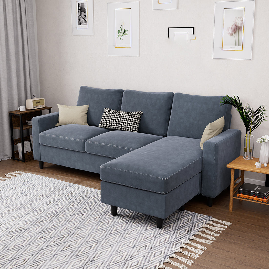 Levede L-shaped Sectional Sofa Lounge Chaise Set