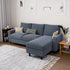 Levede L-shaped Sectional Sofa Lounge Chaise Set