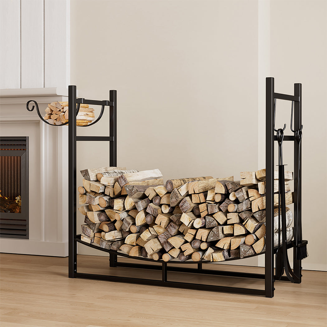 Moyasu Firewood Rack Fireplace Tool Log Holder-2065254235859193863