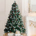 SANTACO Christmas Tree Snow Flocked1.8M