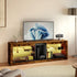 Levede TV Stand Cabinet Glass Display Storage Shelves-2050056808852230150