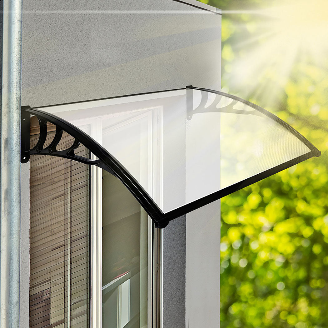 Mountview Window Door Awning Outdoor 1M X 1.2M Transparent 1x1.2M-1864184443309264902