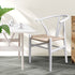 Levede 2x Dining Chairs Wooden Hans White-1864183274658729990
