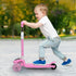 Bopeep Foldable Kids Scooter LED Music Pink