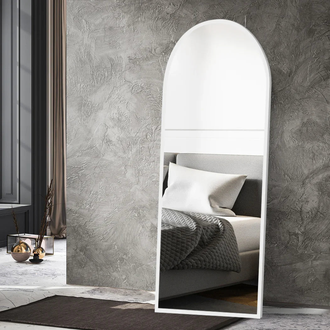 Yezi Floor Mirror Full Length Mirrors 1.8M White-2018816915190976518
