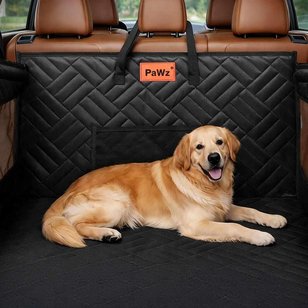 Pawz Dog Car Seat Bed Rear Safety Protector Pet Hammock Non Slip Waterproof-2050056784416215046
