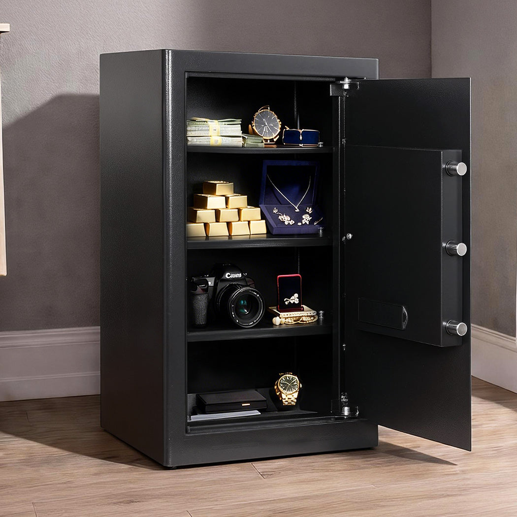 Levede 85L Safe Fireproof Security Box Home Office Cash Lock Deposit Password-2050056787201232902