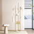 Levede Coat Rack Clothes Stand 8 Hook Organizer Gold-2018816841975205894