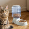 Pawz Automatic Pet Feeder Water Dispenser 3.5L Grey-2050056903555420167