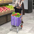 Foldable Shopping Cart Trolley Basket-2029387262369861638