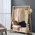 Levede Clothes Rack Wooden Wardrobe Natural-1864183302496325638