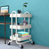 Levede 3 Tiers Kitchen Trolley Cart White-2006733175103033351