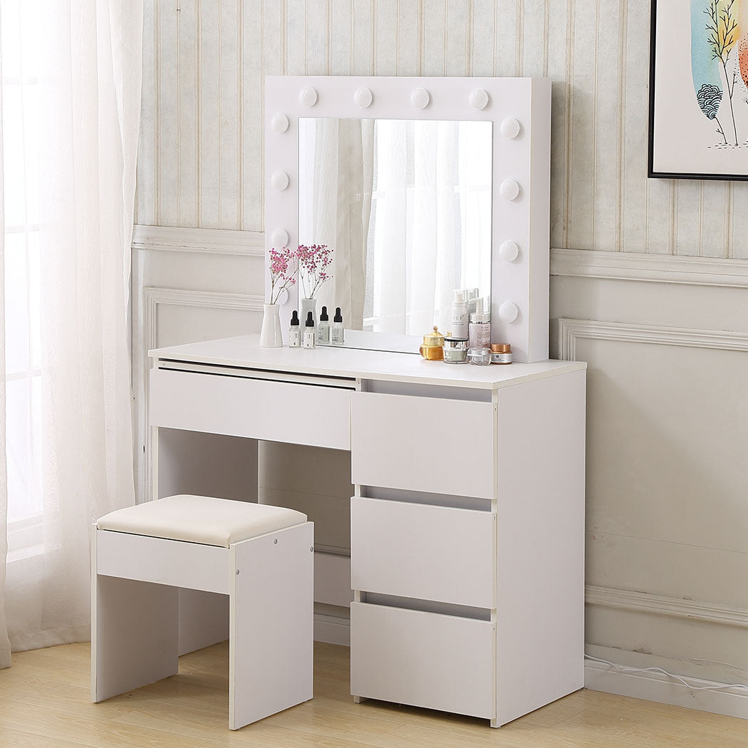 Levede Dressing Table Vanity Set Stool-1864184742321197062