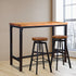 Levede 3pcs Bar Table Barstools Industrial-1910113235605000199