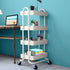 Levede 4 Tiers Kitchen Trolley Cart White-1917016722343333896