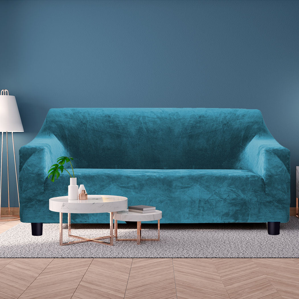 Marlow Sofa Covers 3 Seater High Stretch Green Agate Green-1910112338506289158