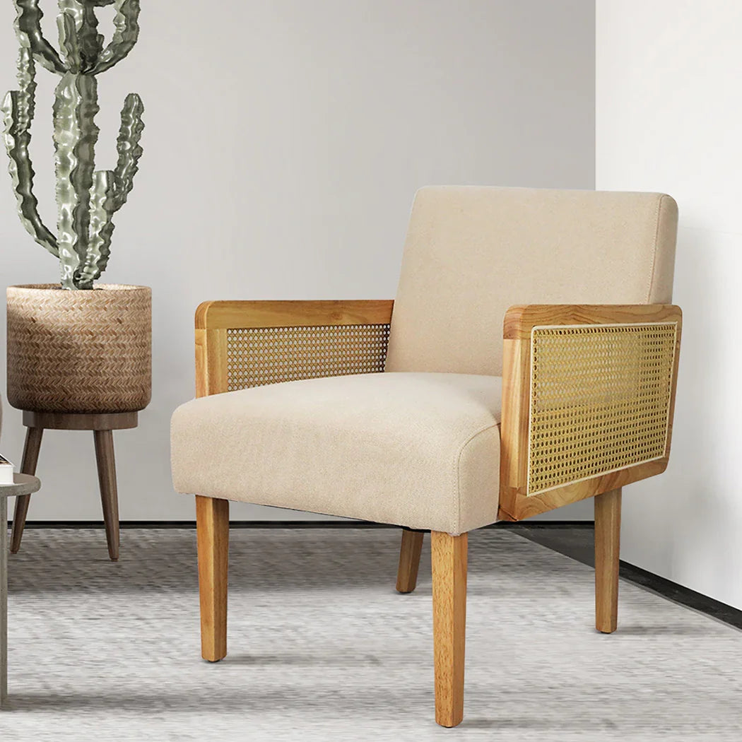 Levede Rattan Lounge Armchair-2006732810550906887