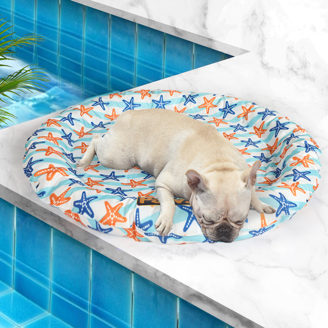 PaWz Pet Cool Gel Mat Cat Bed Dog Bolster L Large-1864184516894134279