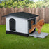 PaWz Dog Kennel Outdoor Indoor Plastic L Grey-2018816849965355015