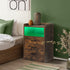 Levede Bedside Table USB Charger Outlet LED Oak