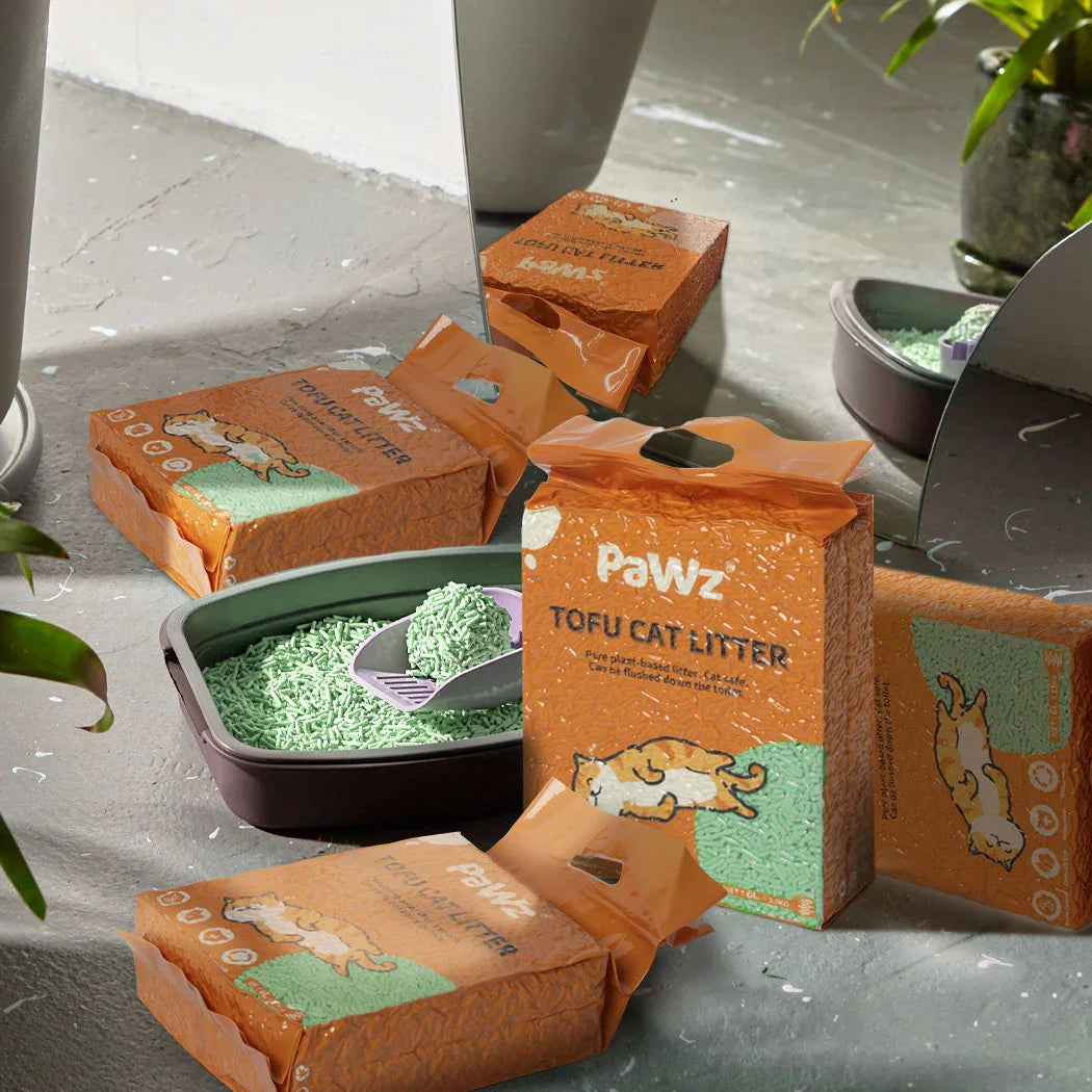 PaWz 2.5kg Tofu Cat Litter Clumping Green Tea x1-2018816645853745158