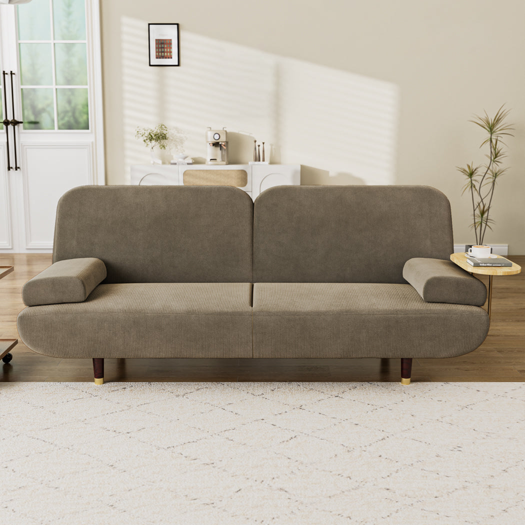 LEVEDE  CONVERTIBLE SOFABED WITH USB CHARGE AND SIDE TABLE