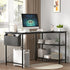 Levede L Shaped Computer Desk Corner Desk Black-2029387249963110407