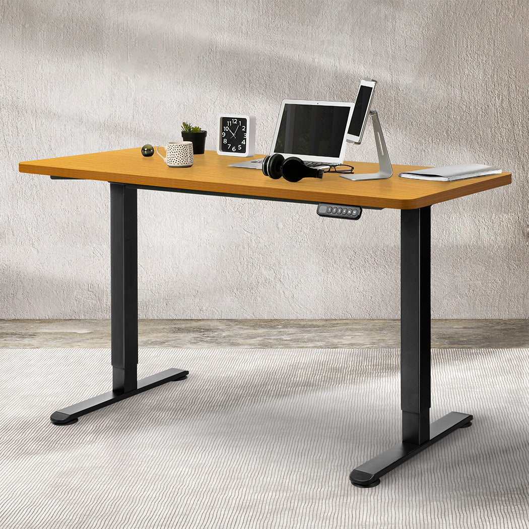Levede Motorised Standing Desk Adjustable 120cm Natural 800x 1.5MM-1910112990414376967