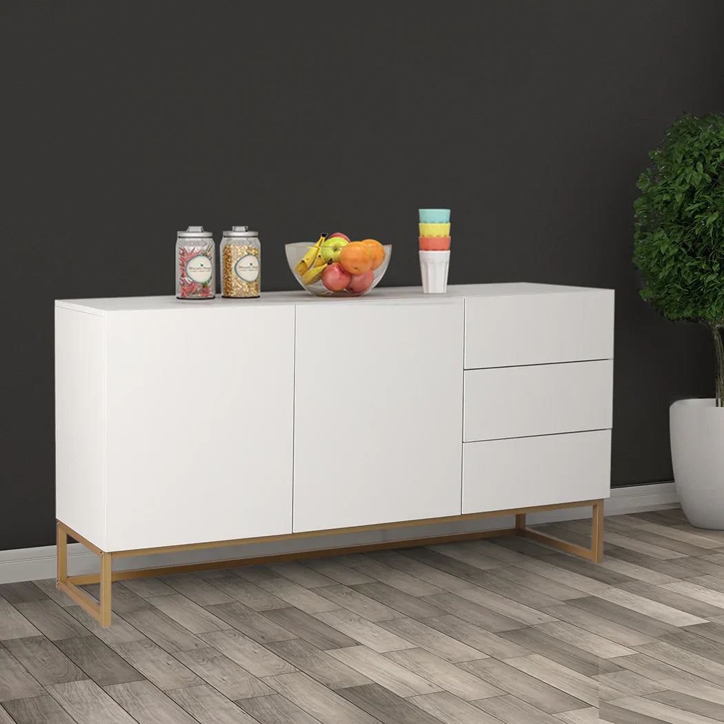 Levede Buffet Sideboard Storage Cabinet White-2006733268556320775