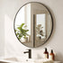 Yezi 60cm Wall Vanity Mirror Round Decorative Bathroom HD Glass Anti-explosion-2050059008861147143
