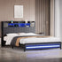 Levede King Bed Frame with Storage Headboard RGB LED-2050056749263753223
